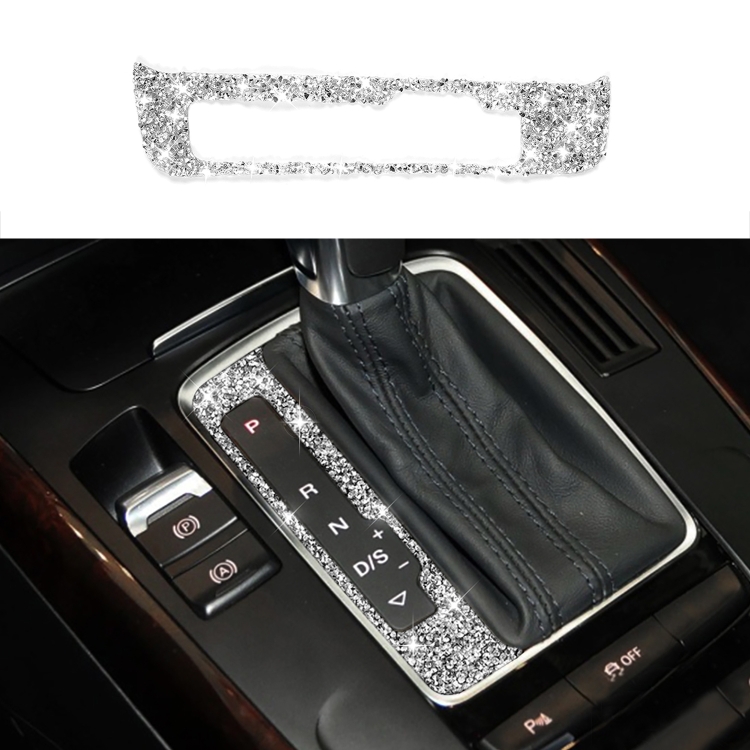 For Audi A4 / A5 / Q5 Car Gear Panel Diamond Decoration Sticker