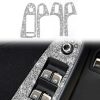 For Audi A4 / A5 / Q5 Car Door Lift Control Panel Diamond Decoration Sticker