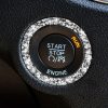 For Dodge Charger 2011-2014 Car Engine Starting Circle Diamond Decorative Sticker, Left-hand Drive