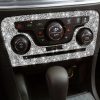 For Dodge Charger 2011-2014 Car AC Control CD Panel Diamond Decorative Sticker, Left-hand Drive