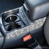 For Dodge Charger 2011-2014 Car Cup Holder Armrest Outside Diamond Decorative Sticker, Left-hand Drive