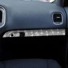 For Dodge Charger 2011-2014 3pcs/Set Car Front Passenger Seat Storage Box Handle Diamond Decorative Sticker, Left-hand Drive