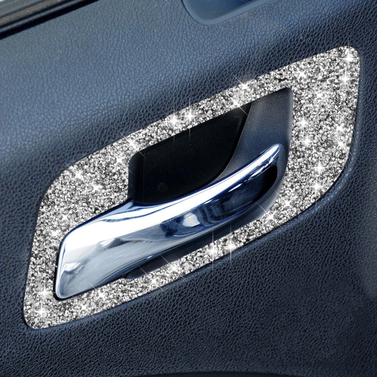 For Dodge Charger 2011-2014 Car Door Handle A Diamond Decorative Sticker, Left-hand Drive