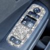 For Dodge Charger 2011-2014 5pcs/Set Car Window Lift Button Diamond Decorative Sticker, Left-hand Drive