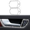 Car Door Inner Handle Frame Diamond Decoration Sticker, Left and Right Drive