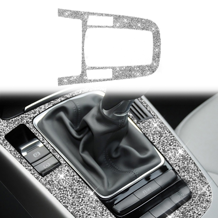 Car Gear Panel Type A Diamond Decoration Sticker, Left and Right Drive