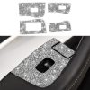 For Tesla Model 3 Car Window Raising Button Diamond Sticker, Left Drive
