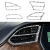 For Tesla Model X Car Central Control Instrument Air Outlet Diamond Sticker, Left Drive
