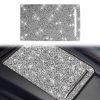 For Tesla Model X Car Storage Box Panel Diamond Sticker,Left and Right Drive Universal