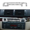 Car Center Control Panel Upper Diamond Decoration Sticker, Left and Right Drive