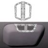 Car Rear Seat Roof Air Outlet Diamond Decoration Sticker, Left and Right Drive