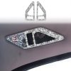 Car Rear Seat Reading Light Diamond Decoration Sticker, Left and Right Drive