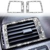 Car Left Right Air Outlet Diamond Decoration Sticker, Left and Right Drive