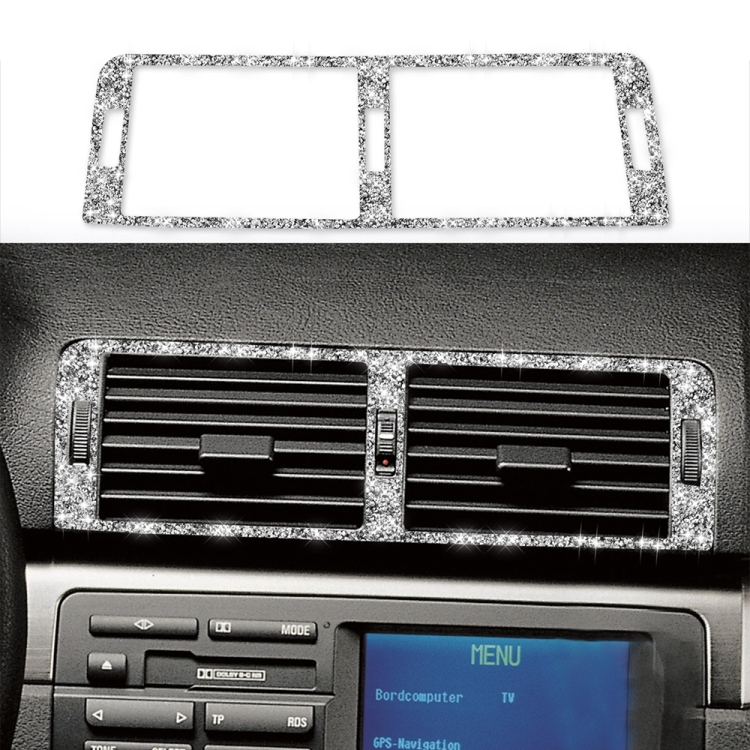 Car Middle Air Outlet Diamond Decoration Sticker, Left and Right Drive