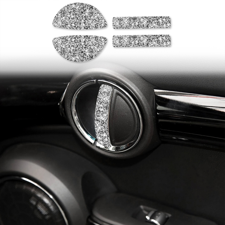 For BMW Mini Cooper Clubman Countryman  F55 4pcs Car F Chassis Door Handle Diamond Decoration Sticker