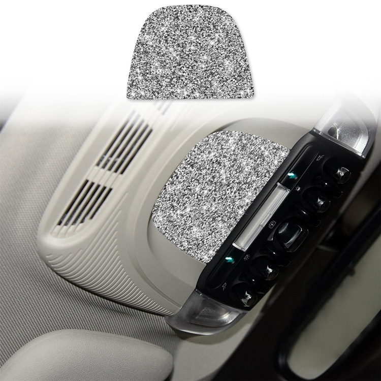 Car Reading Light Panel Diamond Decoration Sticker