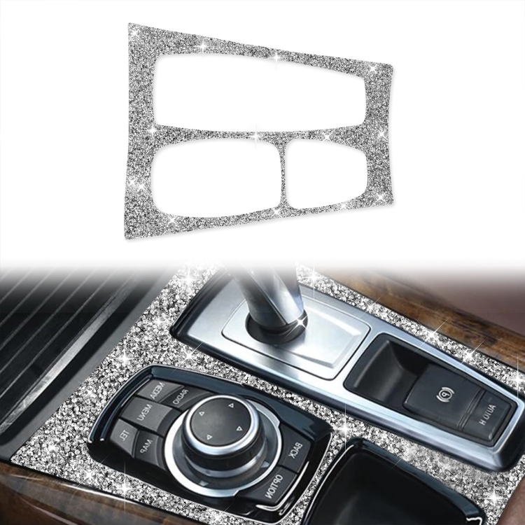 For BMW X5 E70 2008-2013 / X6 E71 2009-2014 Car Gear Panel Diamond Decoration Sticker