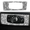 For BMW X5 E70 / X6 E71 2008-2013 Car Headlight Panel Diamond Decoration Sticker