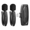 YESIDO KR14 Dual Transmitter Low-latency Wireless Lavalier Microphone with 8 Pin Receiver