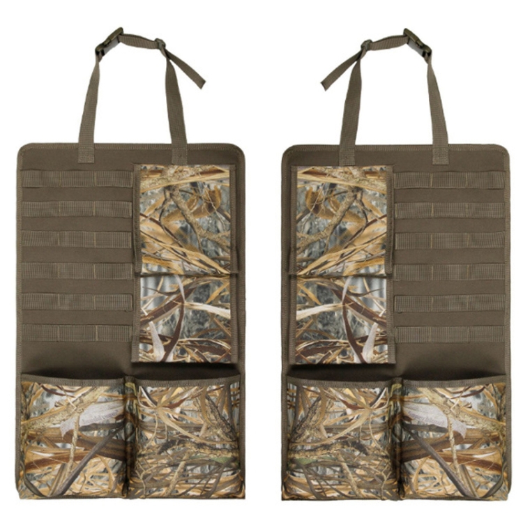 2pcs / Set Car Front Seat Back Camouflage Storage Bag Car Hanging Organiser