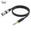 TC145BK55 6.35mm 1/4 TRS Male to XLR 3pin Male Microphone Cable