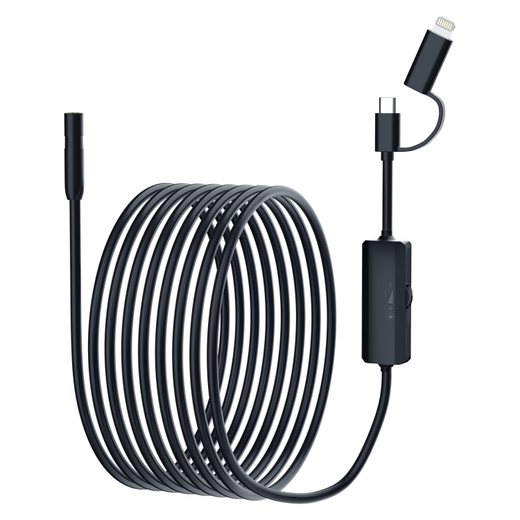 AN112 2 in 1 USB-C / Type-C + 8 Pin Interface 8mm HD Industry Endoscope