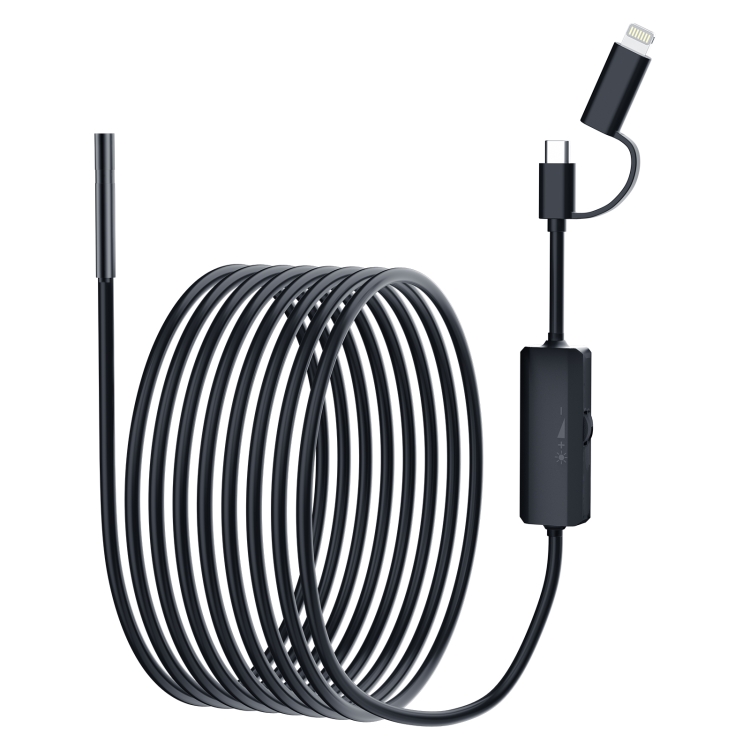 AN112 2 in 1 USB-C / Type-C + 8 Pin Interface 5.5mm HD Industry Endoscope