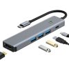 BYL-2319 5 in 1 USB-C / Type-C to USB3.0+USB-C / Type-C+HDTV Multi-function Docking Station