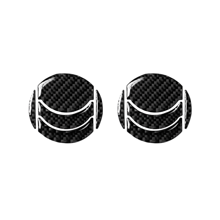 Car Carbon Fiber Left And Right Exhaust Ports Decorative Sticker for Nissan 350z 2006-2009, Left and Right Drive Universal