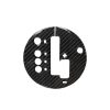 Car Carbon Fiber Gear Automatic Transmission Panel Decorative Sticker for Nissan 350z 2006-2009, Left Drive