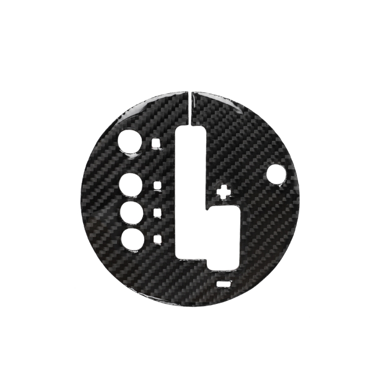 Car Carbon Fiber Gear Automatic Transmission Panel Decorative Sticker for Nissan 350z 2006-2009, Left Drive