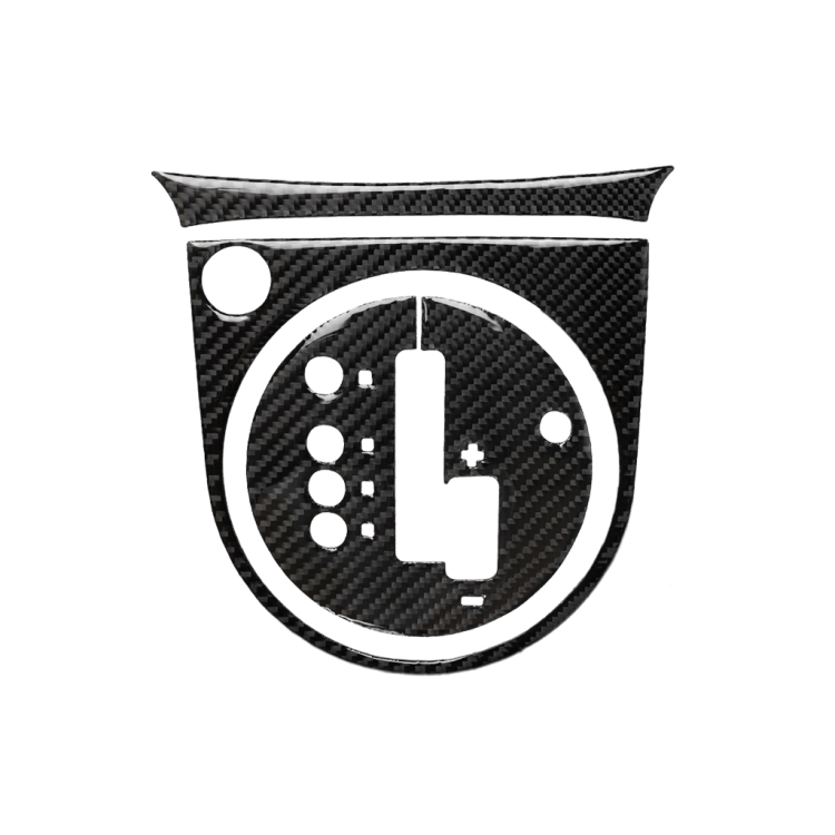 Car Carbon Fiber with Automatic Transmission Gears Panel Decorative Sticker for Nissan 350z 2006-2009, Left Drive