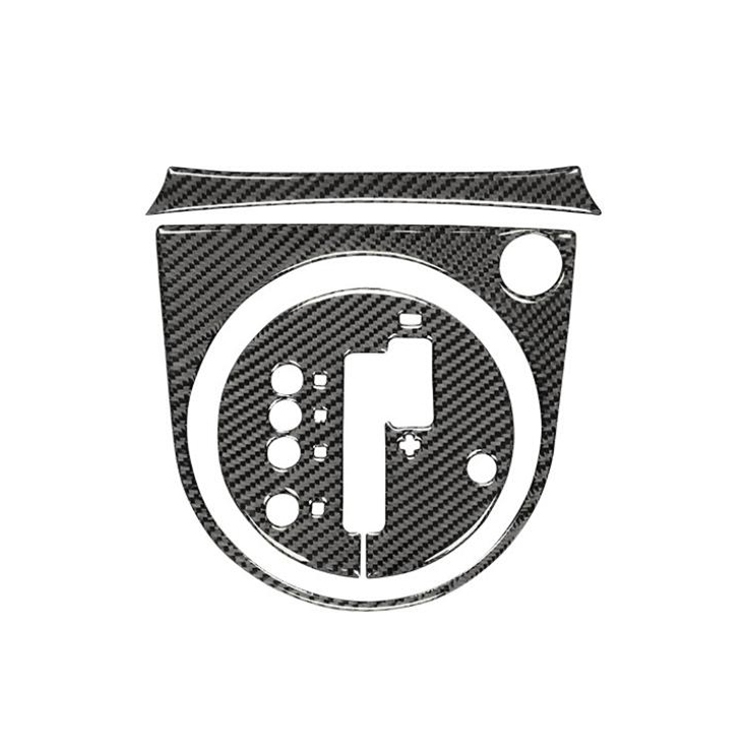 Car Carbon Fiber with Automatic Transmission Gears Panel Decorative Sticker for Nissan 350z 2006-2009, Right Drive