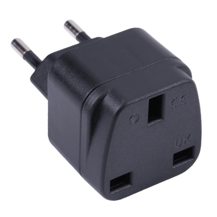 Portable UK to EU Plug Socket Power Adapter