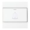 86 Type PC Wall Doorbell Single Control Switch, EU Plug