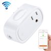 JH-G09U 15A 2.4GHz WiFi Control Hubless Smart Home Power Socket Works with Alexa  & Google Home, AC 100-240V, US Plug