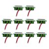 10 PCS 0.36 inch 2 Wires Digital Voltage Meter, Color Light Display, Measure Voltage: DC 2.5-30V