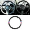 Red Blue Color Car Steering Wheel R Chassis Carbon Fiber Decorative Sticker for BMW MINI R55 / R56 / Countryman R60 / Paceman R61