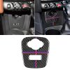 Red Blue Color Car F Chassis Cigarette Lighter Cover Panel Carbon Fiber Decorative Sticker for BMW Mini Cooper F55 / F56 / F57