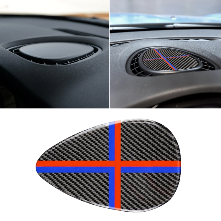 Red Blue Color Car F Chassis Instrumentation Console Panel Carbon Fiber Decorative Sticker for BMW Mini Cooper JCW One F56 / F55 / F54