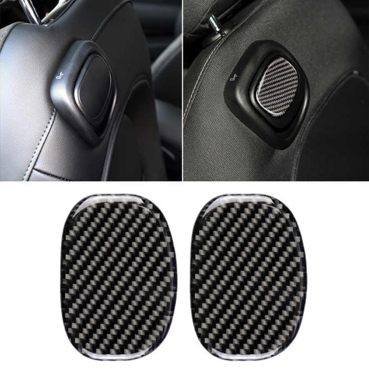 Car Seat Back Handle Carbon Fiber Decorative Sticker for BMW Mini Cooper F55 / F56