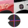 Red Blue Color Car Fuel Tank Cover Carbon Fiber Decorative Sticker for BMW Mini Cooper R50 / R52 / R55 / R56 / R57 / R58 / R59 / R60 / R61 / F55 / F56