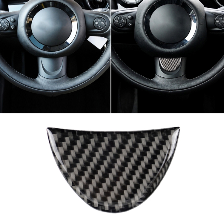 Car Steering Wheel Carbon Fiber Decorative Sticker for BMW Mini R53 / R55 / R57 / R58 / R59 / R60 / R50 / R52 / F55 / F56