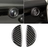 2 PCS R / F Universal Car Door Handle Carbon Fiber Decorative Sticker for BMW Mini R55 / R56 / R60 / R61 / F55 / F54 / F60