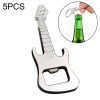 5 PCS Multi-function Guitar Bottle Opener Key Chain Car Key Pendant, Size: 8.5x3.5cm