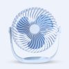 F12 Portable Rotatable USB Charging Stripe Desktop Fan with 3 Speed Control