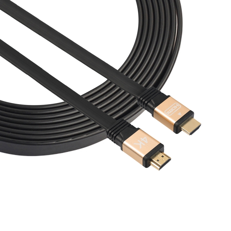 1.5m HDMI 2.0 (4K) 30AWG High Speed 18Gbps Gold Plated Connectors HDMI Male to HDMI Male Flat Cable
