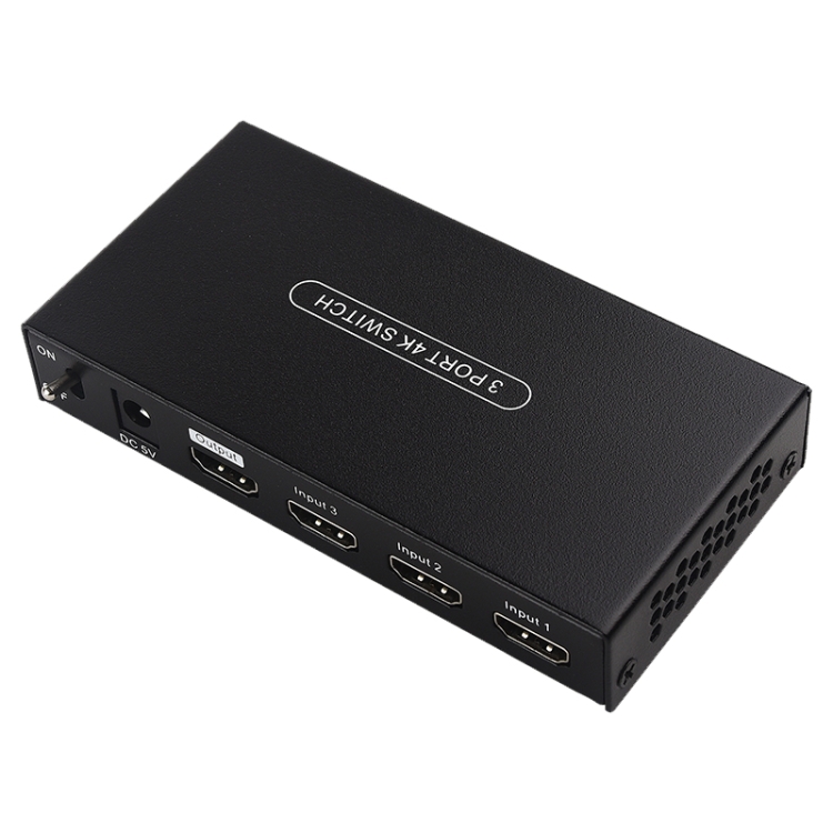Measy SWH4631 4K 60Hz 3 In 1 Out HDMI Converter Switcher, Plug Type: US Plug