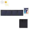 HAWEEL 14W 4-Fold ETFE Solar Panel Charger with 5V / 2.1A Max Dual USB Ports, Support QC3.0 and AFC