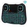 MT08 2.4GHz Mini Wireless Air Mouse QWERTY Keyboard with Colorful Backlight & Touchpad & Multimedia Control for PC, TV
